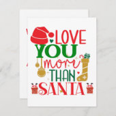 サンタクリスマスより愛しおもしろいて シーズンカード (正面/裏面)