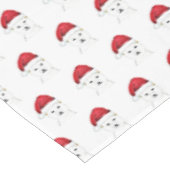 サンタクリスマスウィンターレッドレトロヴィンテージ テーブルクロス (アングル)