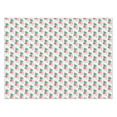 サンタクリスマスウィンターレッドレトロヴィンテージ テーブルクロス (正面(横))