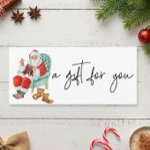 サンタクリスマスウォーターカラーギフトカード