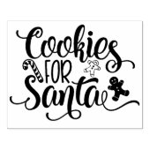 サンタクリスマスウッドスタンプ用クッキー ラバースタンプ (インプリント)