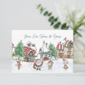 サンタクリスマスエルフルドルフ  封筒カード エンクロージャーカード (スタンド正面)