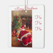 サンタクリスマスオーナメント セラミックオーナメント (左)