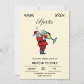 サンタクリスマスカクテル招待状 招待状 (正面)