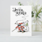 サンタクリスマスカードをスキー サンキューカード (スタンド正面)