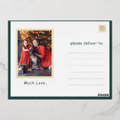 サンタクリスマスカード(金ゴールド付) 箔シーズンポストカード (裏面)