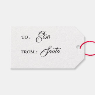 サンタクリスマスギフトラベルよりミニマリスト ギフトタグ