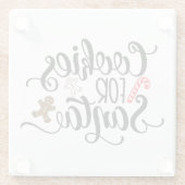 サンタクリスマスクッキー ガラスコースター (裏面)