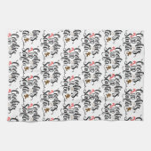 サンタクリスマスクッキー キッチンタオル (横)