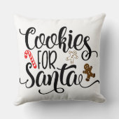 サンタクリスマスクッキー クッション (裏面)