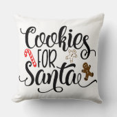 サンタクリスマスクッキー クッション (正面)