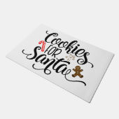 サンタクリスマスクッキー ドアマット (アングル)