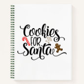 サンタクリスマスクッキー ノートブック (正面)