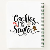 サンタクリスマスクッキー ノートブック (裏面)