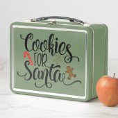 サンタクリスマスクッキー メタルランチボックス (インサイチュ)