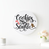 サンタクリスマスクッキー ラージ壁時計 (ホーム)