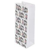 サンタクリスマスクッキー ワインギフトバッグ (正面アングル)