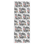 サンタクリスマスクッキー ワインギフトバッグ (正面)