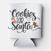 サンタクリスマスクッキー 缶クーラー (正面)