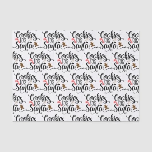 サンタクリスマスクッキー 薄葉紙 (正面)