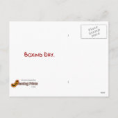 サンタクリスマスクリスマスおもしろいユーモアボクシングデー シーズンポストカード (裏面)