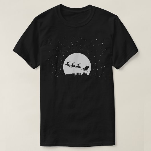 サンタクリスマスクリスマス Tシャツ (デザイン正面)