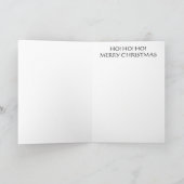 サンタクリスマスグリーティングカード「HO、HO」 シーズンカード (内部)