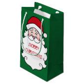 サンタクリスマスグリーン スモールペーパーバッグ (裏面アングル)
