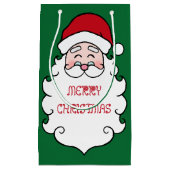 サンタクリスマスグリーン スモールペーパーバッグ (正面)