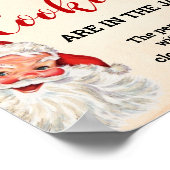 サンタクリスマスゲームのサインの数を推測 ポスター (角)