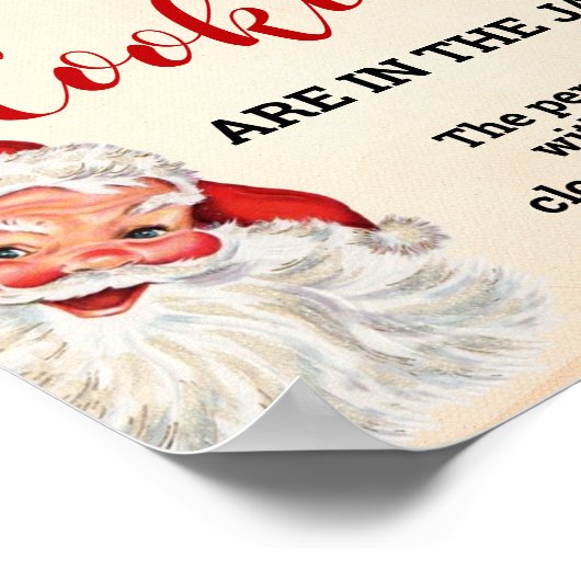 サンタクリスマスゲームのサインの数を推測 ポスター (角)