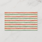 サンタクリスマスゲームカードのクッキー プレイスカード (裏面)