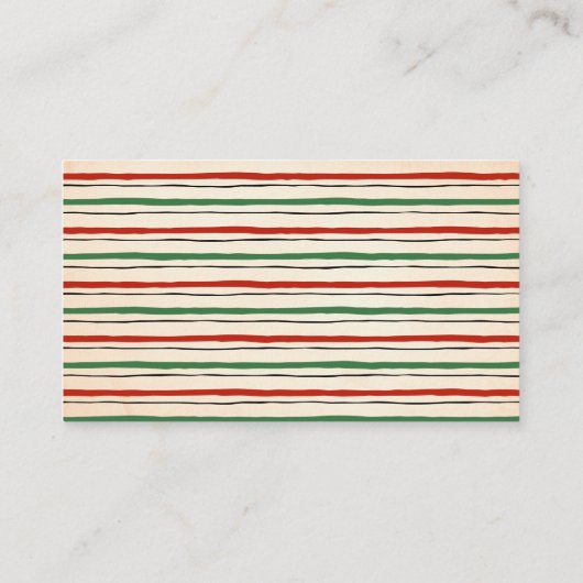 サンタクリスマスゲームカードの数 プレイスカード (裏面)