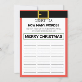 サンタクリスマスゲーム – 編集不可 –  招待状