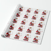 サンタクリスマスサンタクロース日本のアートサムライ ラッピングペーパー (アンロールド)
