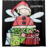 サンタクリスマスシャワーカーテン シャワーカーテン (正面)