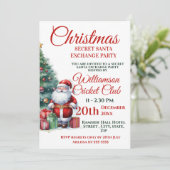 サンタクリスマスシークレットサンタエクスチェンジパーティー 招待状 (スタンド正面)