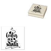 サンタクリスマススタンプ用クッキー ラバースタンプ (押印)