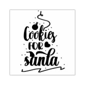 サンタクリスマススタンプ用クッキー ラバースタンプ (インプリント)