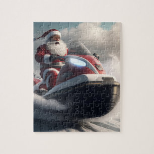 サンタクリスマススノーモービルジグソーパズル ジグソーパズル