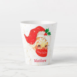 サンタクリスマスソーシャルディスタンスメリーパーソナル カフェラテマグ