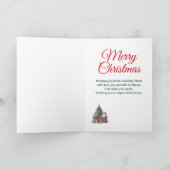 サンタクリスマスツリーの娘と義理の娘 シーズンカード (内部)