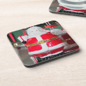 サンタクリスマスツリーの装飾コースター コースター (左側)