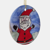 サンタクリスマスツリーオーナメント セラミックオーナメント (右)