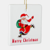 サンタクリスマスツリーオーナメント – メリークリスマス セラミックオーナメント (右)
