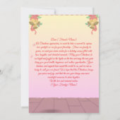 サンタクリスマスツリーフェスティバルグリーティングカード 招待状 (裏面)