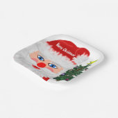 サンタクリスマスツリー ペーパープレート (傾斜あり)