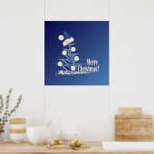 サンタクリスマスツリー ポスター (キッチン)