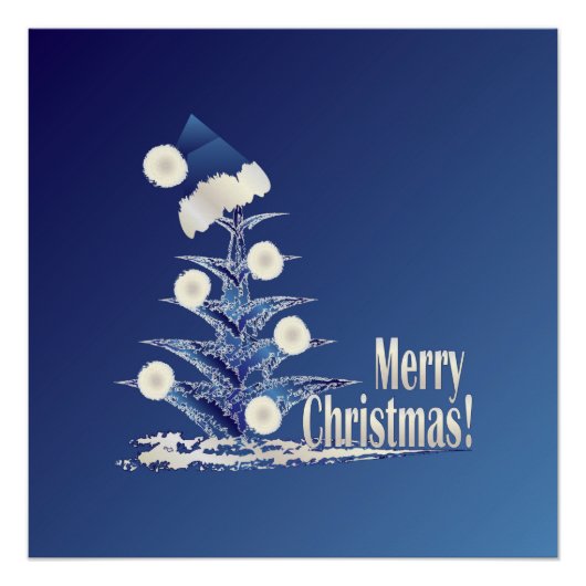 サンタクリスマスツリー ポスター (正面)