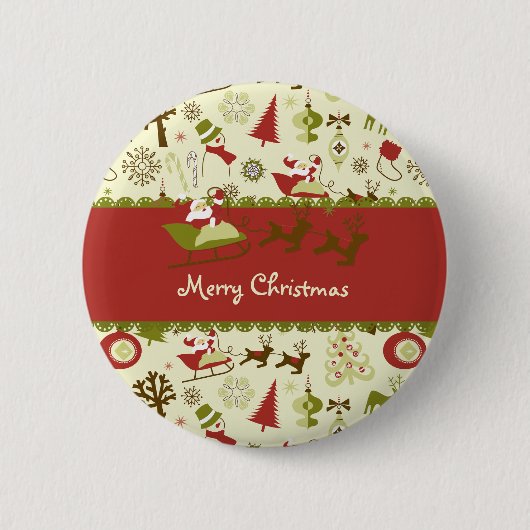 サンタクリスマスデリバリー 缶バッジ (正面)